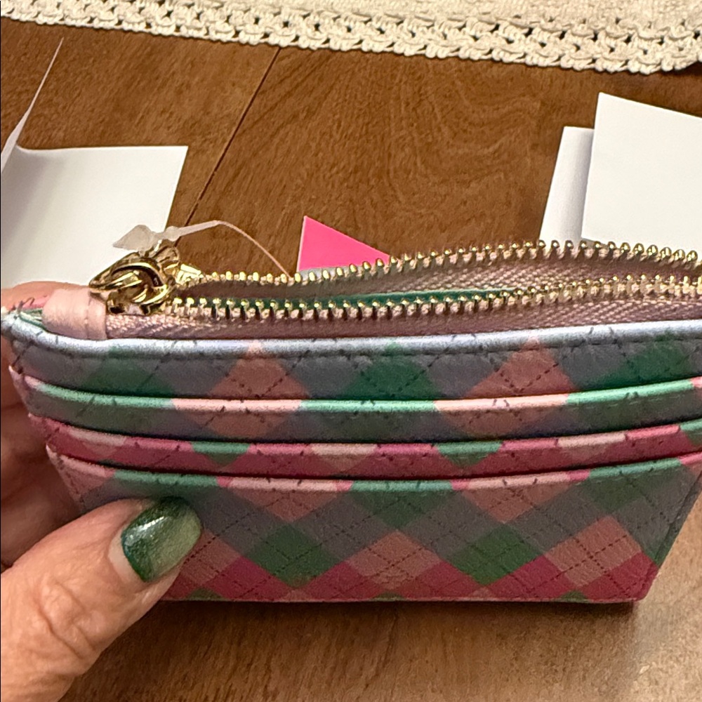 Betsey Johnson Pink Pastel Golf Charm Compact Wallet - Picture 7 of 8